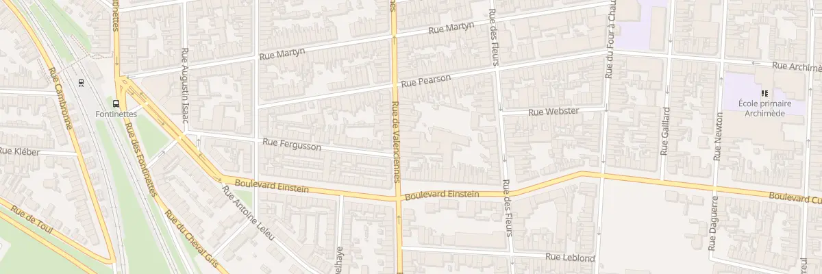 Plan du 131 Rue de Valenciennes à Calais