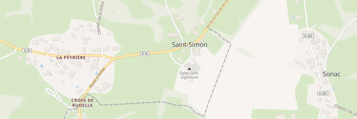 Plan du 41 Che de l’Eglise à Saint-Simon