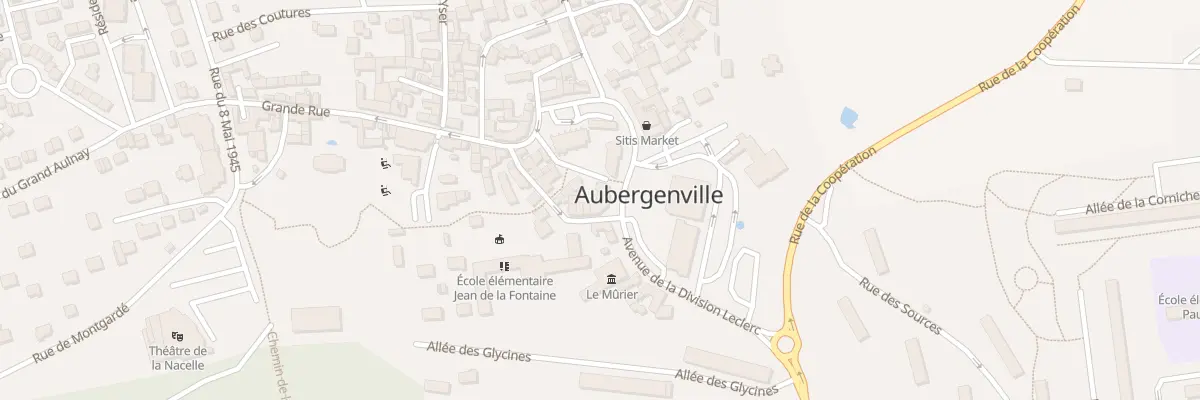 Plan du 1 Rue Gaston Jouillerat à Aubergenville