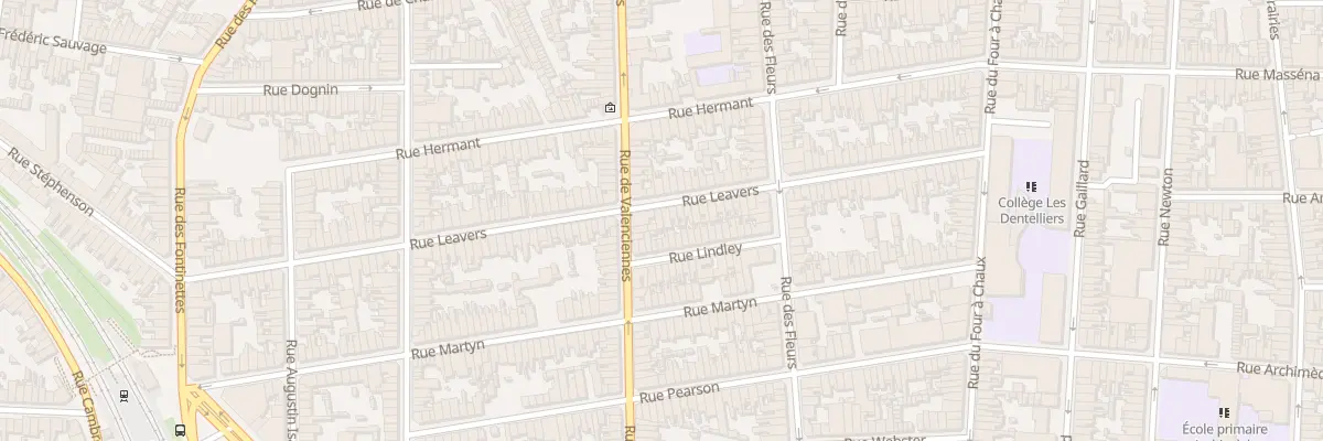 Plan du 84 Rue Leavers à Calais