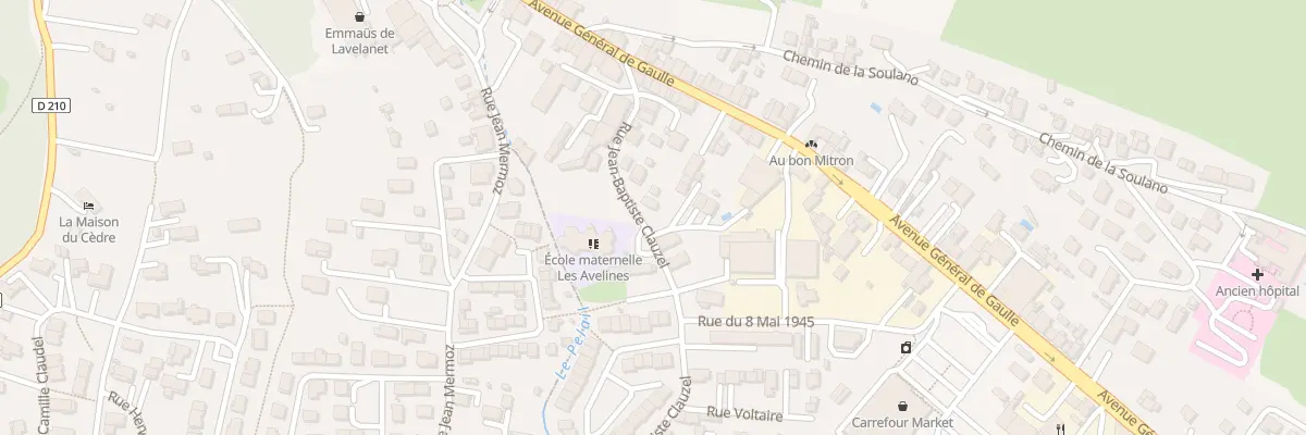 Plan du 3A Rue Jean-baptiste Clauzel à Lavelanet
