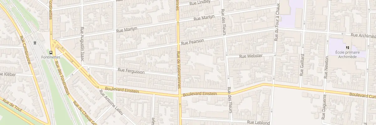 Plan du 127 Rue de Valenciennes à Calais
