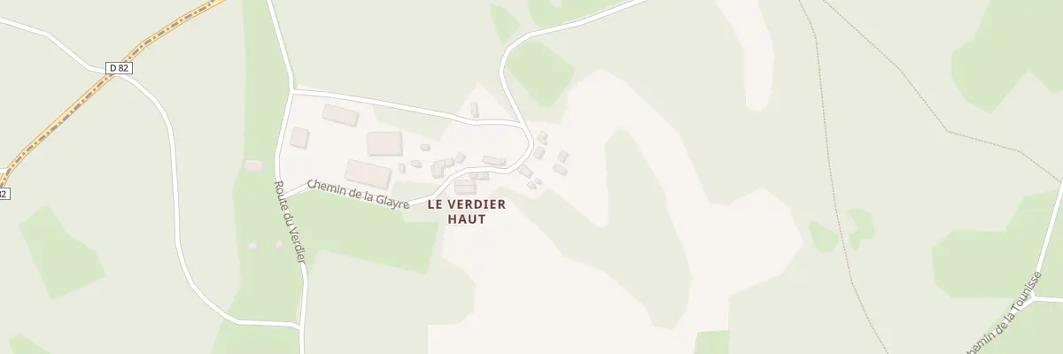 Plan du 281 Che de la Glayre à Cajarc