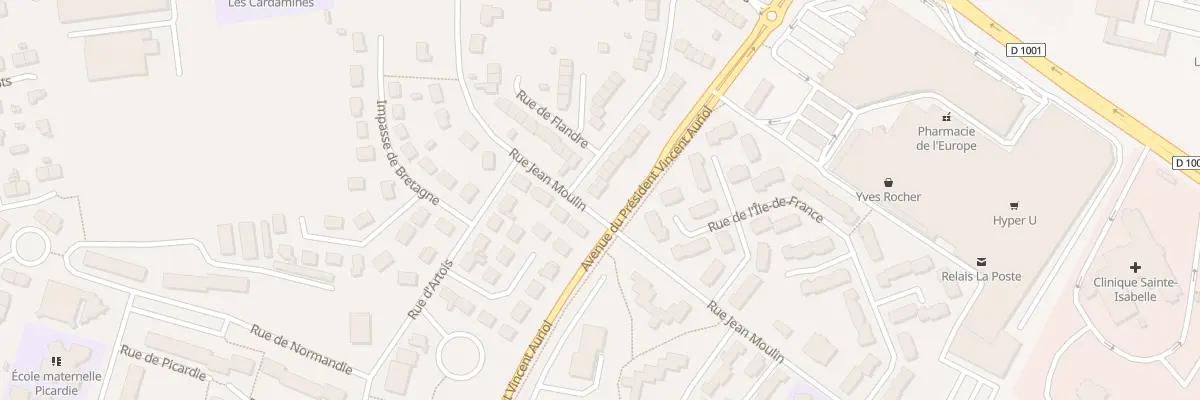 Plan du 33 Rue de Flandre à Abbeville