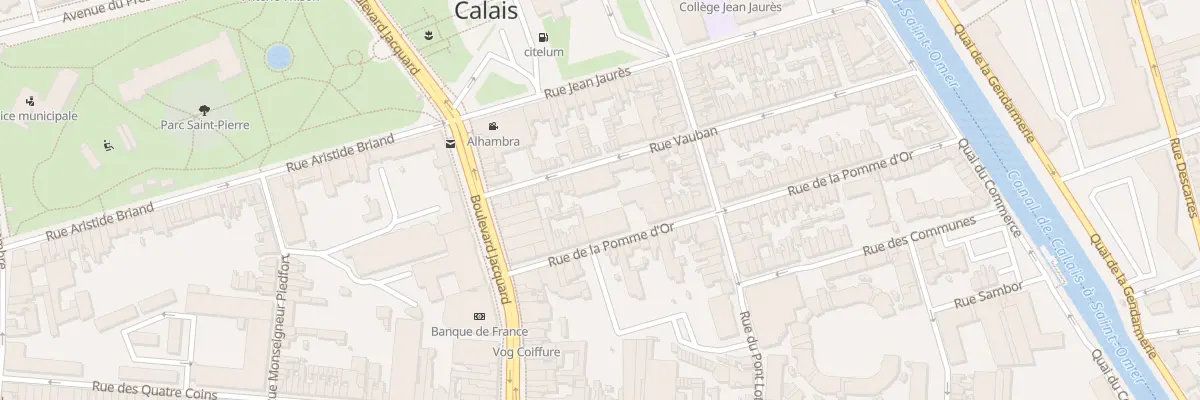 Plan du 21 Rue de la Pomme d’Or à Calais