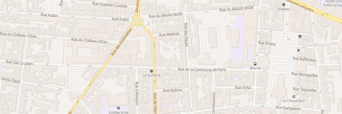 Plan du 45 Rue de la Commune de Paris à Calais