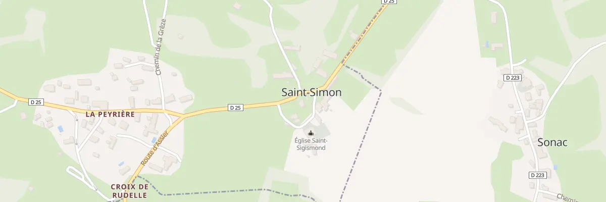Plan du 5480F Saint Simon à Sonac