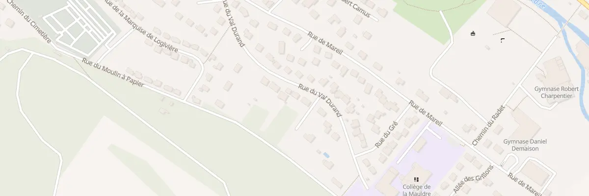 Plan du 5622 Rue du Val Durand à Maule