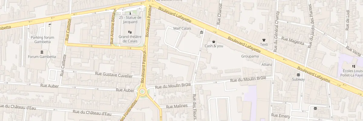 Plan du 6 Rue des Fleurs à Calais