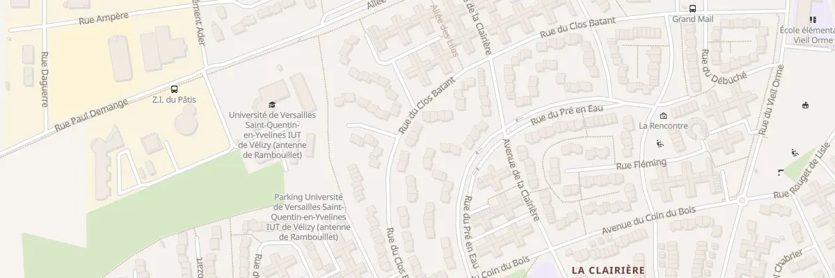Plan du 65 Rue du Clos Bâtant à Rambouillet
