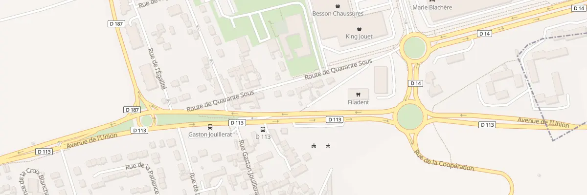 Plan du 12 Rte de Quarante sous à Aubergenville