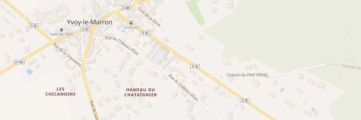 Plan du 208 Rte de Chaumont à Yvoy-le-Marron