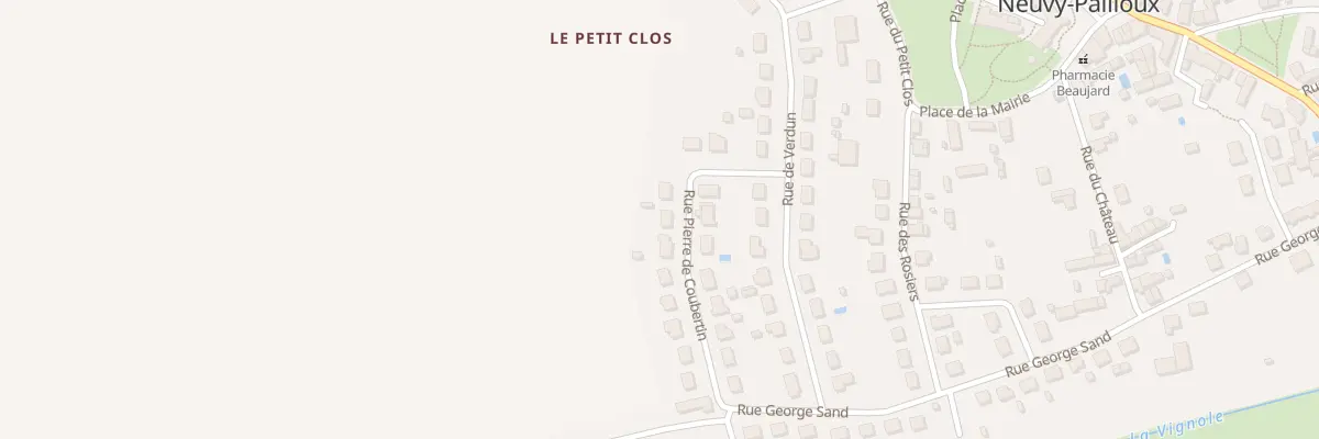 Plan du 8 Rue Pierre de Coubertin à Neuvy-Pailloux