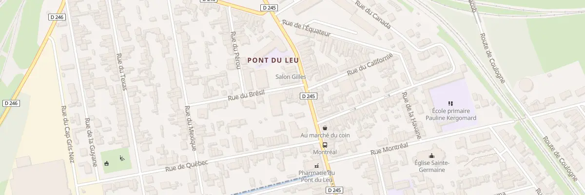 Plan du 3 Rue du Brésil à Calais