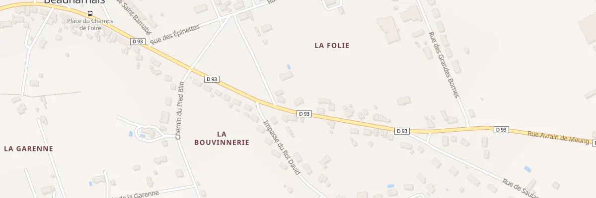 Plan du 667 Rue Avrain de Meung à La Ferté-Beauharnais