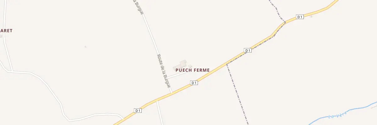 Plan du 1B Rte de la Burgue au Verdier
