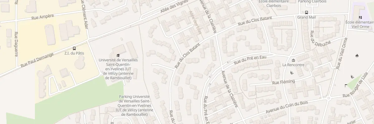 Plan du 61 Rue du Clos Bâtant à Rambouillet