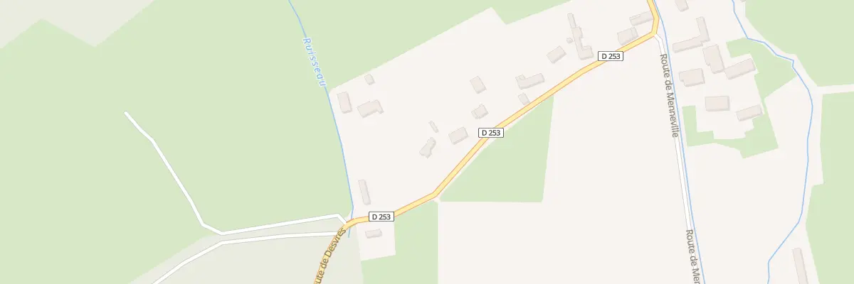 Plan du 82 Rte de Desvres à Bournonville