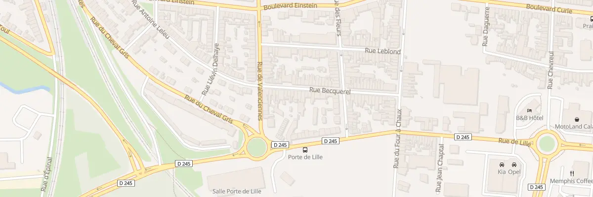 Plan du 20 Rue Becquerel à Calais