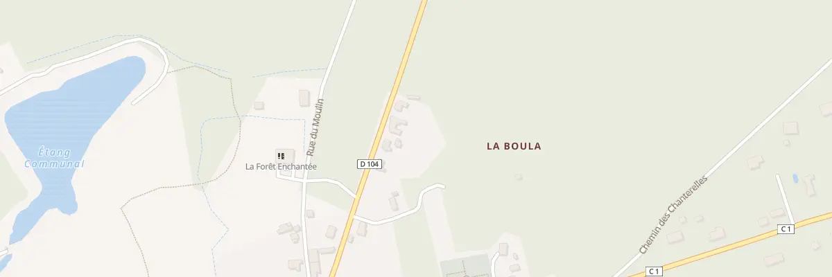 Plan du 20 Rte de La Ferté Saint Aubin à Yvoy-le-Marron