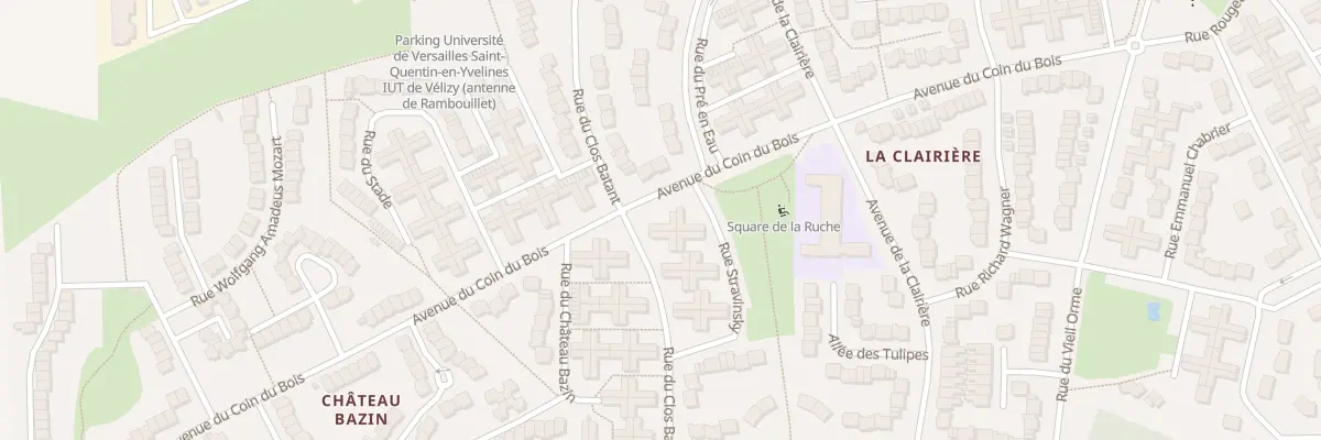 Plan du 93 Rue du Clos Bâtant à Rambouillet