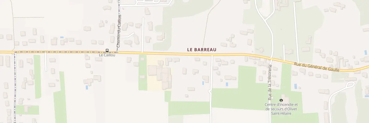 Plan du 3447 Rue du Gen de Gaulle à Olivet