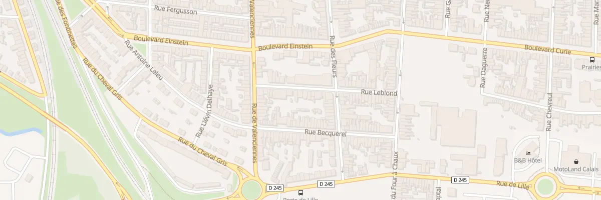 Plan du 20 Rue Leblond à Calais
