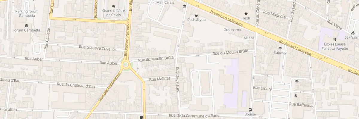 Plan du 38 Rue du Moulin Brulé à Calais