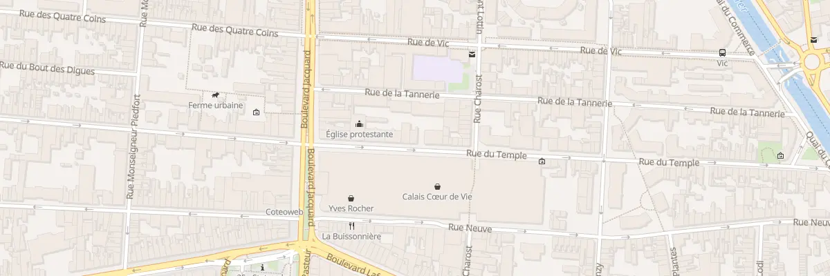 Plan du 21 Rue du Temple à Calais