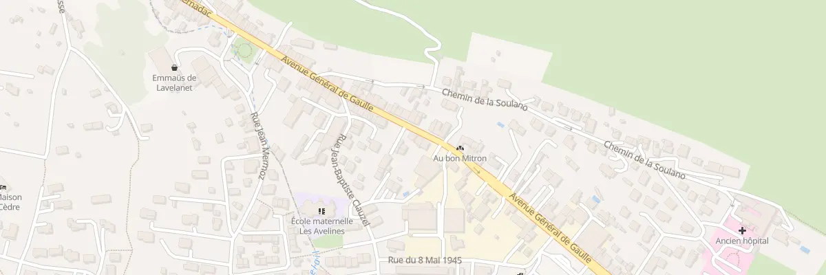 Plan du 30 Av Général de Gaulle à Lavelanet