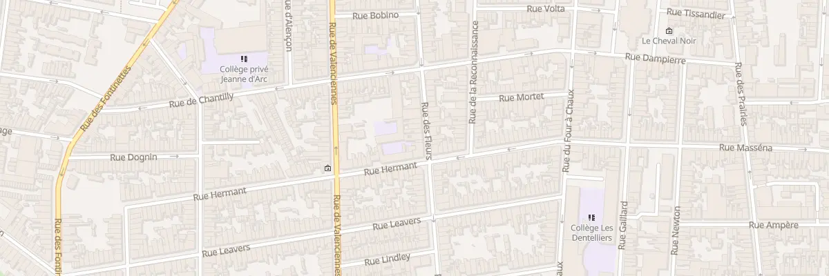 Plan du 96 Rue des Fleurs à Calais