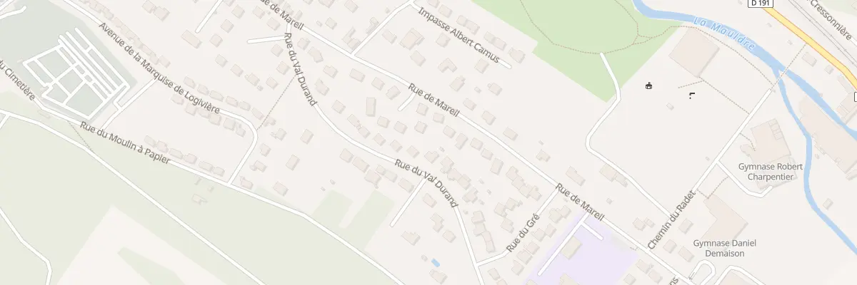 Plan du 40 Rue de Mareil à Maule