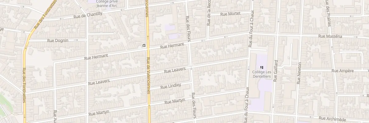 Plan du 112 Rue des Fleurs à Calais