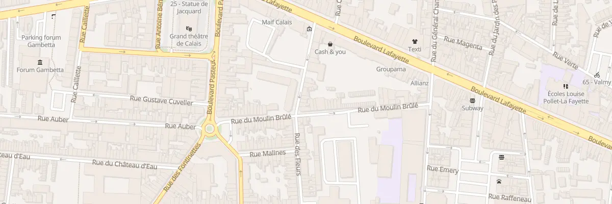 Plan du 21 Rue des Fleurs à Calais