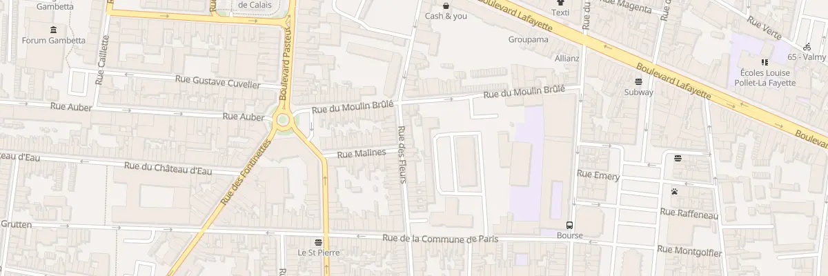 Plan du 39 Rue des Fleurs à Calais