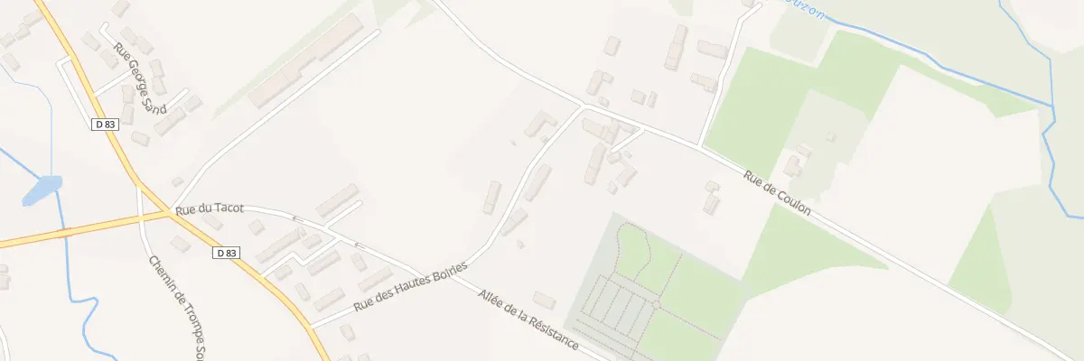 Plan du 8 Rue des Hautes Boiries à Graçay