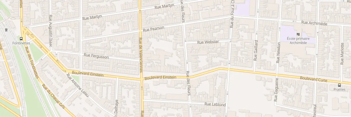 Plan du 166 Rue des Fleurs à Calais
