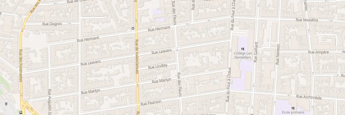 Plan du 120 Rue des Fleurs à Calais