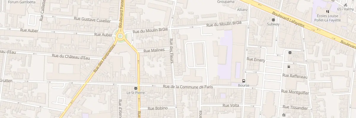 Plan du 51 Rue des Fleurs à Calais