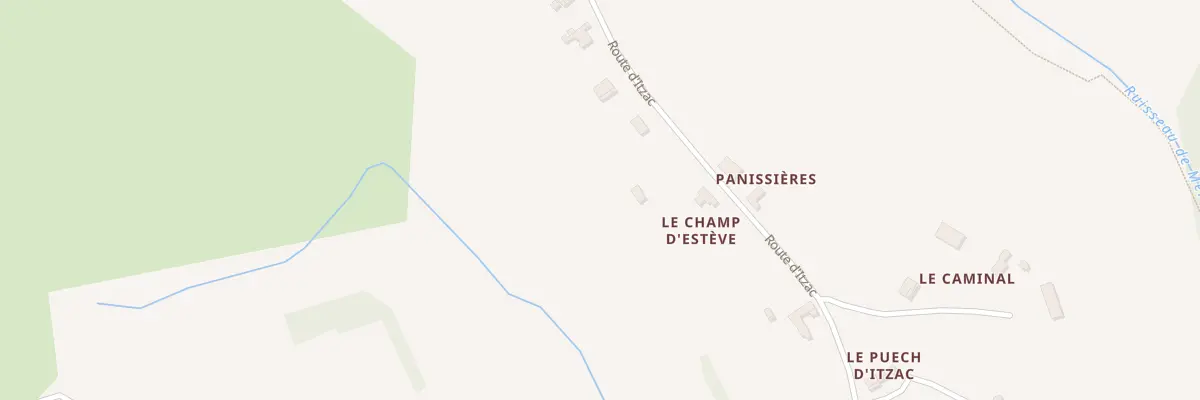 Plan du 5134 Le Champ d’Esteve à Itzac