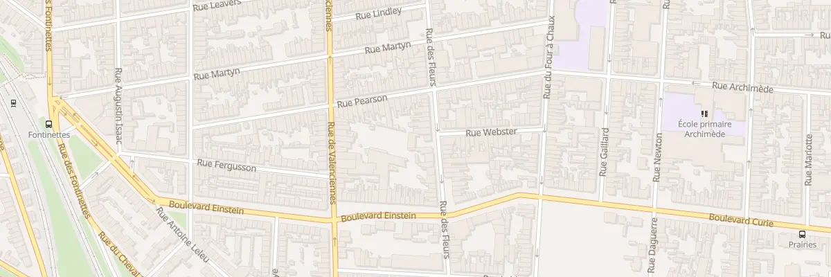 Plan du 156 Rue des Fleurs à Calais