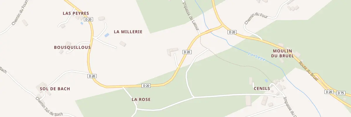Plan du 5150 La Millerie à Ginals