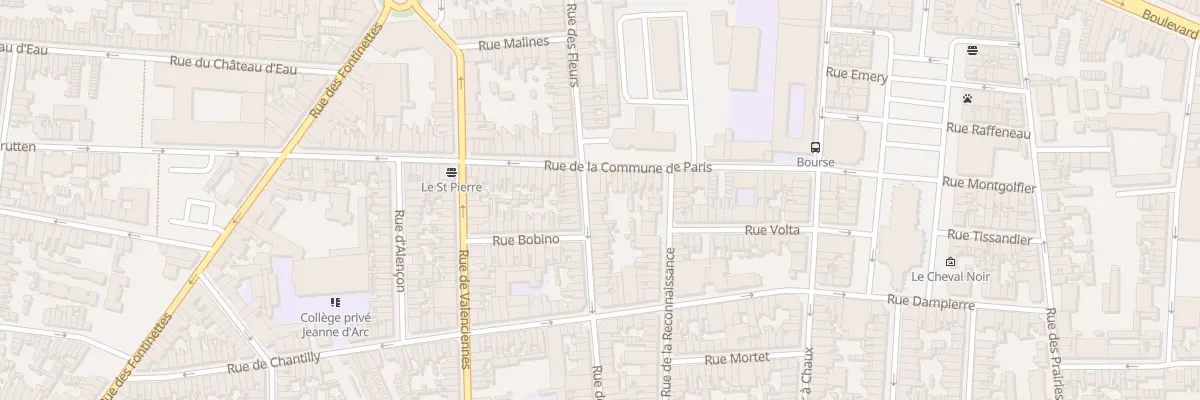 Plan du 65 Rue des Fleurs à Calais