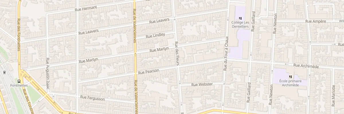 Plan du 132 Rue des Fleurs à Calais