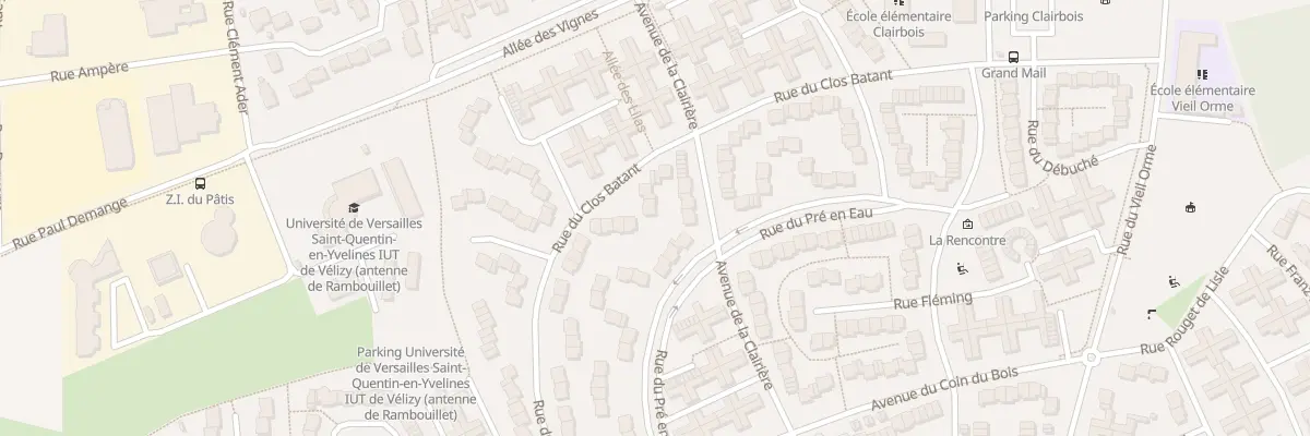 Plan du 53 Rue du Clos Bâtant à Rambouillet