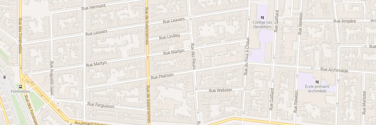 Plan du 134 Rue des Fleurs à Calais