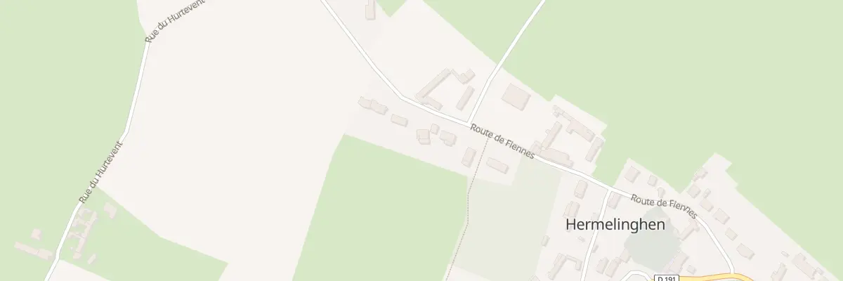 Plan du 383 Rte de Fiennes à Hermelinghen