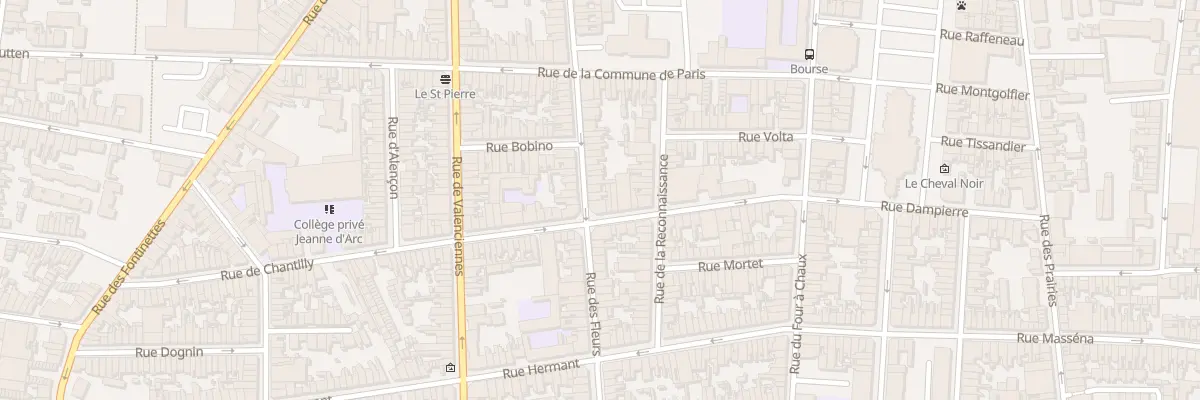 Plan du 89 Rue des Fleurs à Calais