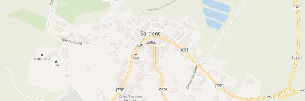 Plan du 3 Rue Grande à Sardent