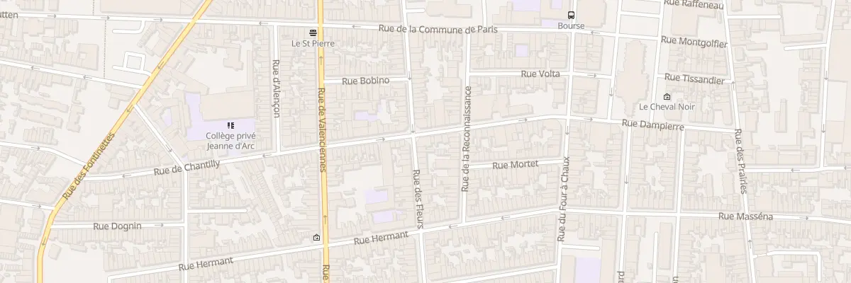 Plan du 93 Rue des Fleurs à Calais